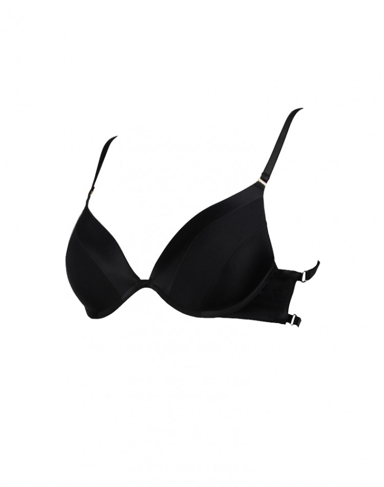 Complete set Pushup Bra - Triangle Thong Onyx